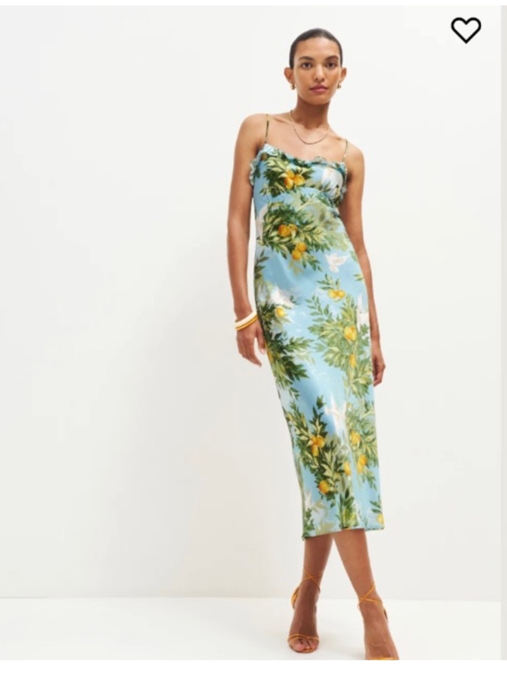 Aribella Silk Dress in Villa Livia